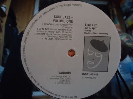 LP, джаз, винил Soul Jazz vol. 1 m/m