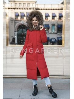 Пуховик красный новый женский зимний