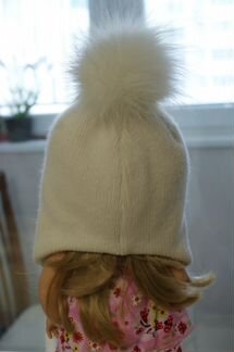 Зимняя шапка с помпоном 48-50см