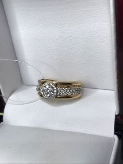 Кольцо золотое с бриллиантами