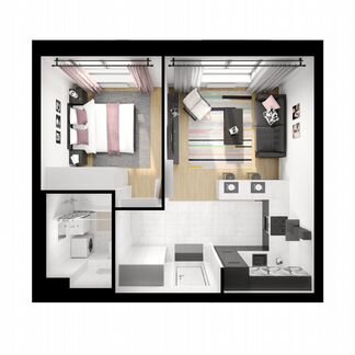 1-к квартира, 40.9 м², 9/33 эт.