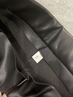 Кожаные леггинсы zara