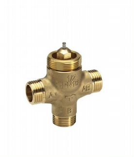 Danfoss VZL 3 Ду 15 мм, Kvs 0,63 м3/ч. трёхходовой