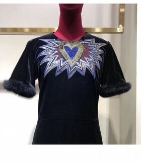 Платье нарядное бархатное Фенди fendi