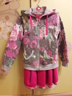 Костюм (сарафан + курточка) на рост 118 - 128см