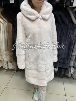Шуба норковая капюшон