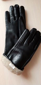 Мужские кожаные перчатки на овчине (Венгрия)