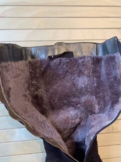 Зимние замшевые сапоги 35 размер