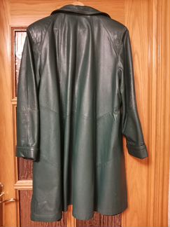 Плащ кожаный