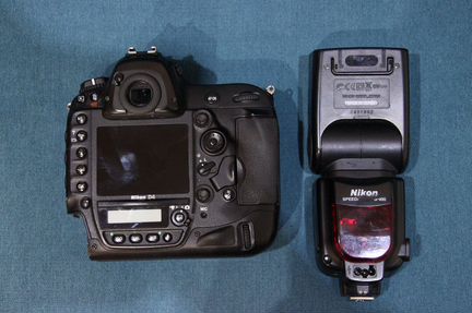 Фотоаппарат Nikon D4 + вспышка Nikon SB-900 +