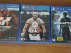 Ufc 3, gran turismo, uncharted 4