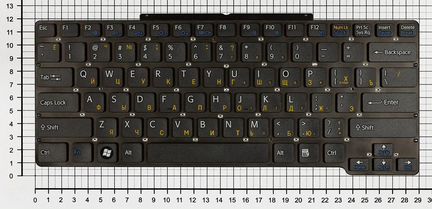 Клавиатура для ноутбука Sony Vaio VGN-SR черная