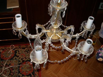 Люстра хрустальная 5-ти рожковая