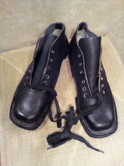 Лыжные ботинки юфтевые (СССР)