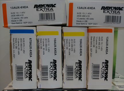 Эл.питания слуховой аппарат Rayovac Extrа za13