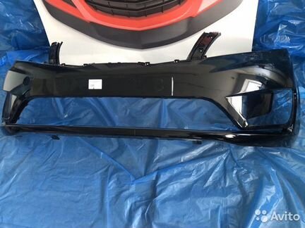 Бампер Передний Киа Рио 3 цвет Черный