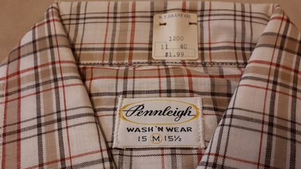 Vintage Pennleigh Sanforized Shirt USA Made M 50-е