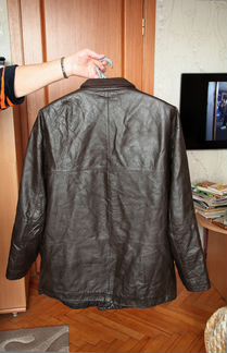 Утепленная мужская кожаная куртка Christ р. 54-56