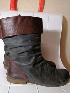 Полусапожки синие натуральная кожа 39р