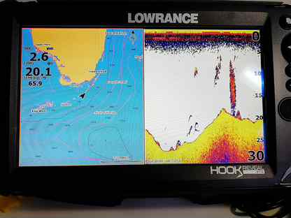 Как рисовать карту глубин на lowrance hook reveal