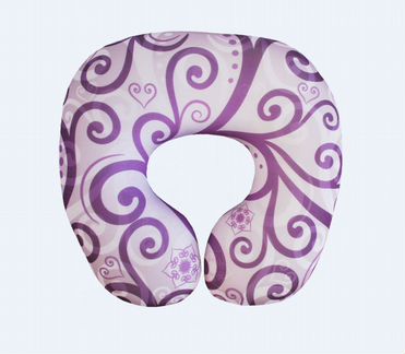 Декоративная подушка Цветочная Цвет: Фиолетовый (35х35)