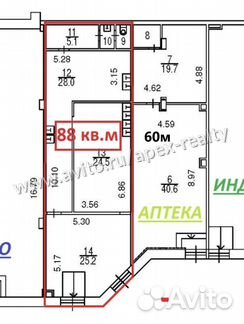 Аренда (ПСН) пл. 60 м2 м. Сходненская в жилом