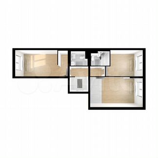2-к квартира, 68.2 м², 17/17 эт.