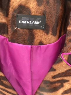 Леопардовый плащ TOM klaim новый