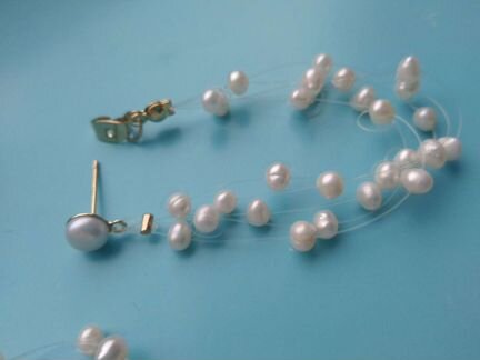 Колье Celine. Серебро. Серьги