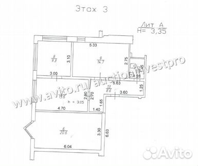 Офисное помещение, 68.6 м²