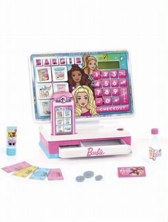 Новый большой кассовый аппарат Barbie свет звук