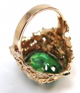 Крупное золотое кольцо 585 пробы