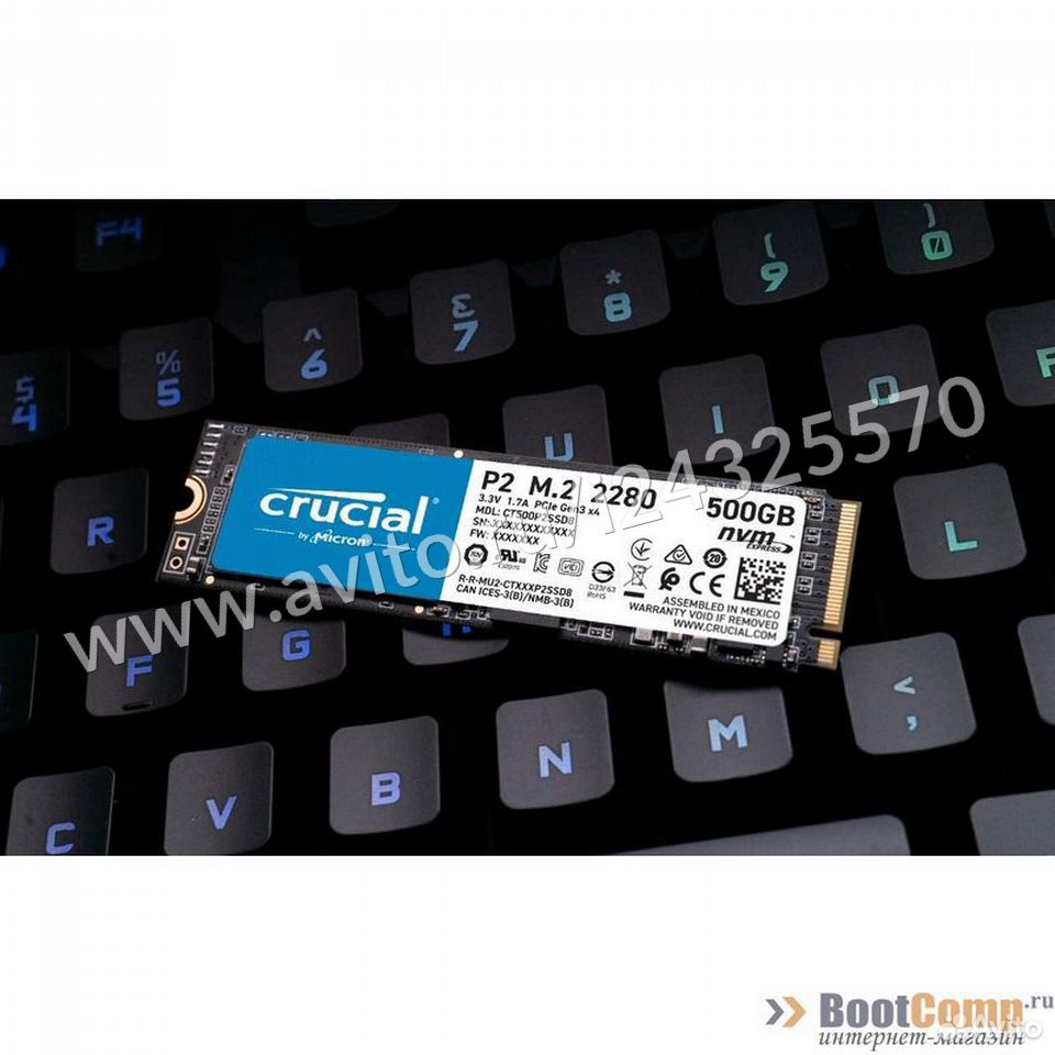 Диск SSD M.2 PCI-E 500Gb Crucial P2 Series CT500P2 84012410120 купить 4