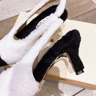 Сабо Marni из натуральной овчины эксклюзив