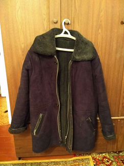 Дубленка мужская черная xxxl