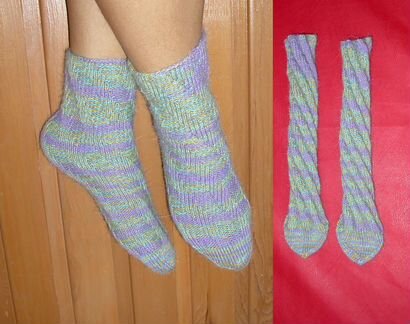 Спиральные носочки