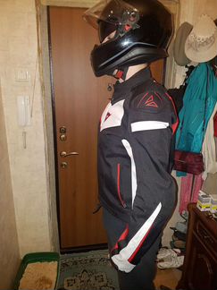 Мотокуртка Dainese veloster TEX jacket Black/White