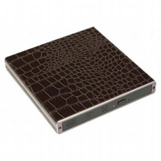 Внешний бокс 3Q T108-JB (USB2.0, для slim SATA CD/DVD привода, Алюминиевый, кожа, Black) Retail