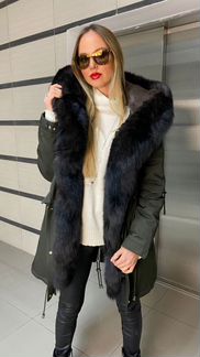 Парка с натуральным мехом