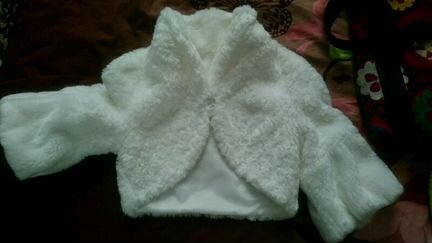 Шубка свадебная из искусственного меха