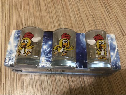 Набор стопок из 6 шт с рисунком
