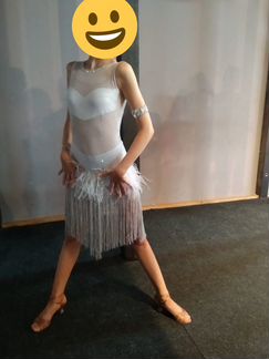 Платье латина бальные танцы Ю2, молодежь