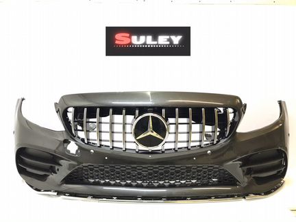 Бампер передний AMG w205 рестайлинг