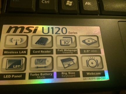 Нетбук Msi U120 acer one zg8 zg5