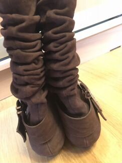 Сапоги замшевые 38 размер