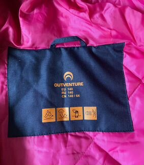 Парка утеплённая Outventure для девочки, р-р 140