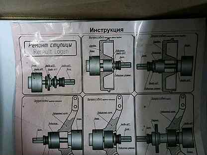 Чертеж съемника ступичного подшипника рено логан