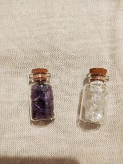 Аметист и Горный хрусталь в банке
