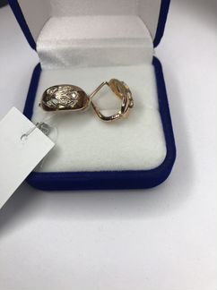 Золотые серьги 585