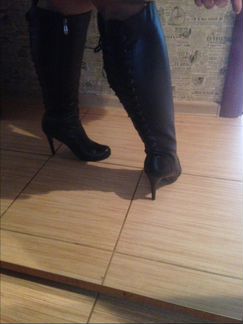 Сапоги кожанные маскот